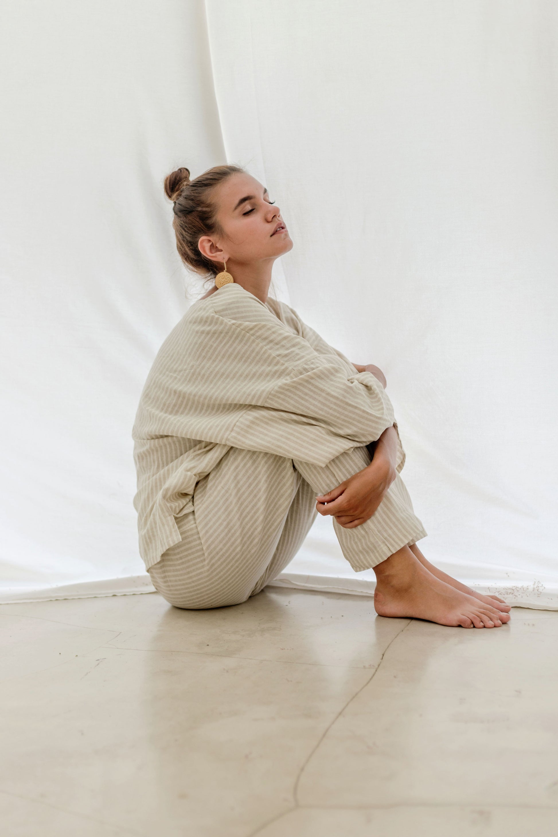 Ochre + Earth Ophelia Top Hemp Stripe